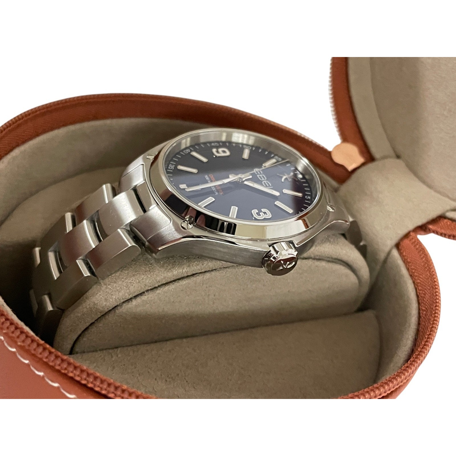 Ebel Discovery Men Swiss Quartz Watch 41mm Blue Dial Stainless Steel 1216400 Nib — image 5 of 8